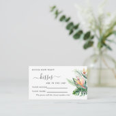 Tropische bloemen hoeveel Kissers spelen Plaatskaartje (Staand voorkant)