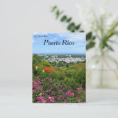 Tropische bloemen in Ponce Puerto Rico Briefkaart (Staand voorkant)