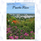 Tropische bloemen in Ponce Puerto Rico Briefkaart