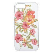 Tropische bloemen iPhone 7 Hoesje (Achterkant)