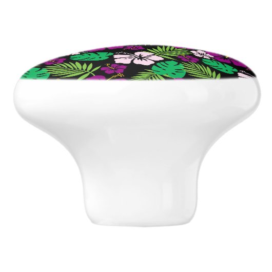 Tropische bloemen kabinet - Drawerknoppen Keramische Knop (Zijkant)