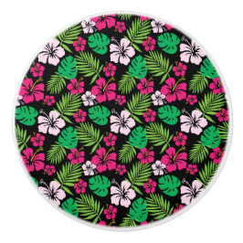 Tropische bloemen kabinet - Drawerknoppen Keramische Knop