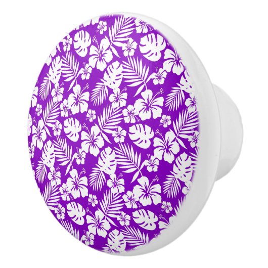 Tropische bloemen kabinet - Drawerknoppen Keramische Knop (Rechts)