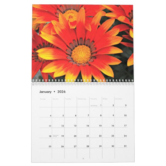 Tropische bloemen kalender (Jan 2026)