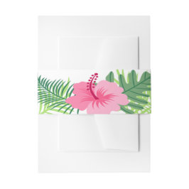 Tropische Bloemen Kleurrijke Bloemen Bruiloft Uitnodigingen Wikkel