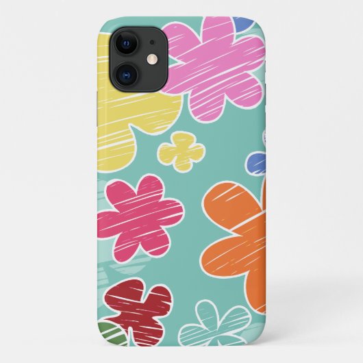 Tropische bloemen, kleurrijke bloemen, Floral Patt Case-Mate iPhone Case (Achterkant)