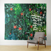 Tropische bloemen lampjes Aloha Party Backdrop Wandkleed (In Situ (horizontaal))