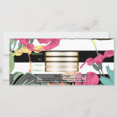 Tropische bloemen laten cadeaubon achter (Achterkant)