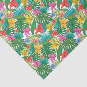 Tropische bloemen laten kleurvolle ontkoppeling ac tissuepapier (Detail)