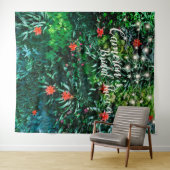 Tropische Bloemen Lichten Bruidsfeest Backdrop Wandkleed (In Situ (horizontaal))