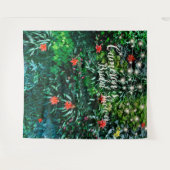 Tropische Bloemen Lichten Bruidsfeest Backdrop Wandkleed (Voorkant (horizontaal))