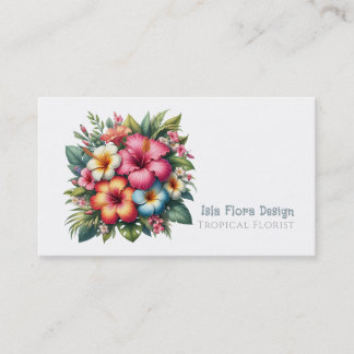 Tropische Bloemen & Loof Visitekaartje