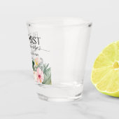 Tropische Bloemen maar eerste mimosas Vrijgezellen Shot Glas (Rechts)