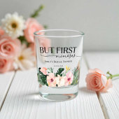 Tropische Bloemen maar eerste mimosas Vrijgezellen Shot Glas