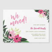 Tropische Bloemen Magnetische Bewegende Aankondigi (Voorkant)