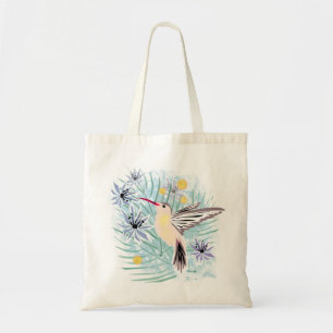 Tropische bloemen, mensvogels. tote bag