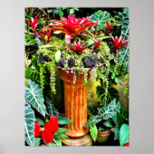 Tropische bloemen Mexico Hacienda Garden Poster (Voorkant)