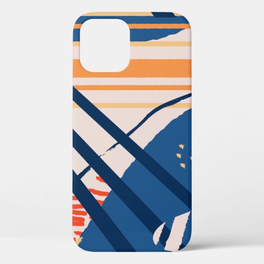 Tropische bloemen: moderne header Case-Mate iPhone case (Achterkant)