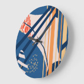 Tropische bloemen: moderne header grote klok (Hoek)