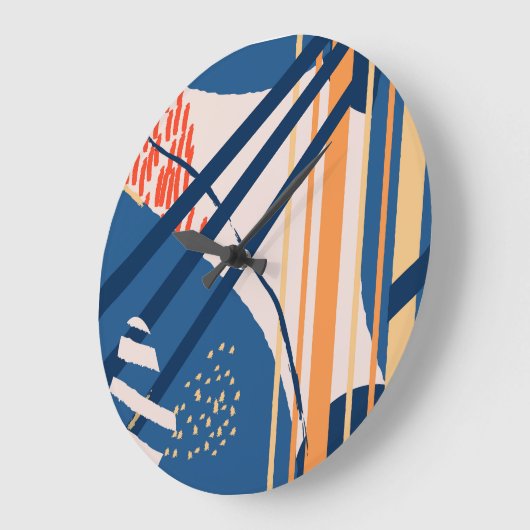 Tropische bloemen: moderne header grote klok (Hoek)