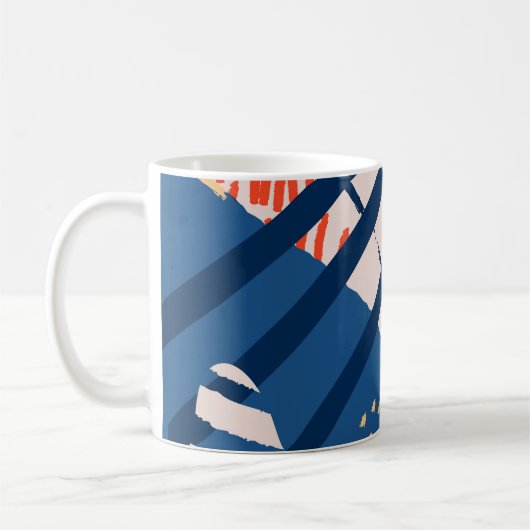 Tropische bloemen: moderne header koffiemok (Links)