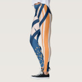 Tropische bloemen: moderne header leggings (Links)