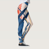 Tropische bloemen: moderne header leggings (Rechts)