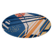 Tropische bloemen: moderne header snijplank (Hoek)