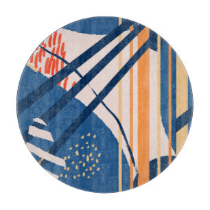 Tropische bloemen: moderne header snijplank