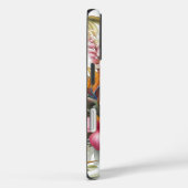 Tropische Bloemen Monogram Eiland Ontwerp Case-Mate iPhone Case (Achterkant / Rechts)