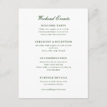 Tropische Bloemen Monogram Huwelijk