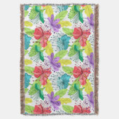 Tropische bloemen naadloos patroon deken (Voorkant Verticaal)