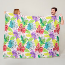 Tropische bloemen naadloos patroon