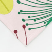 Tropische bloemen naadloos patroon fleece deken (Hoek)