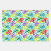 Tropische bloemen naadloos patroon inpakpapier vel (Voorkant 2)