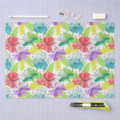 Tropische bloemen naadloos patroon tissuepapier (Craft)