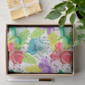 Tropische bloemen naadloos patroon tissuepapier (Geschenk)