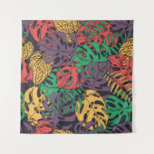  tropische bloemen naadloos patroon wandkleed (Voorkant (horizontaal))