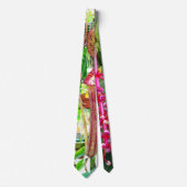 Tropische bloemen Necktie Stropdas (Voorkant)