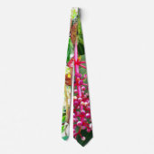 Tropische bloemen Necktie Stropdas (Achterkant)