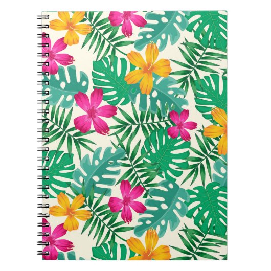 Tropische bloemen  notitieboek (Voorkant)