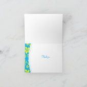 Tropische bloemen notitiekaart (Binnen)