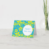 Tropische bloemen notitiekaart (Voorkant)