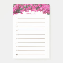 Tropische bloemen om te doen lijst post-it® notes