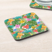 tropische bloemen onderzetter set (Linkerzijde)