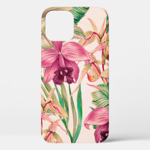 Tropische bloemen, orchidebloem, oerwoud bladeren, Case-Mate iPhone case
