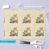 Tropische Bloemen Ouderwets Tissuepapier (Craft)