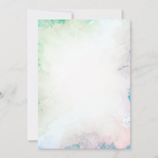 Tropische bloemen Palm Leaves Summer Sweet 16 Part Kaart (Achterkant)