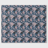 Tropische bloemen palmbladeren textuur cadeaupapier (Vlak)