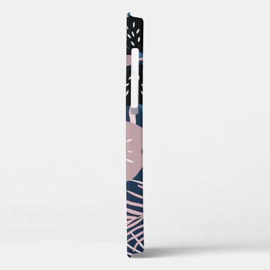 Tropische bloemen palmbladeren textuur Case-Mate iPhone case (Achterkant / Links)